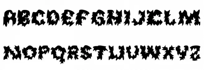 Hauntflare Regular 字体 小写