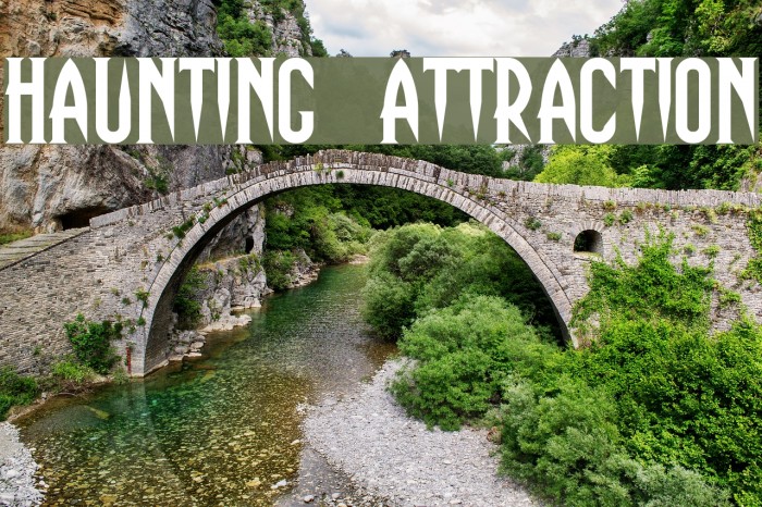 Haunting Attraction Font examples