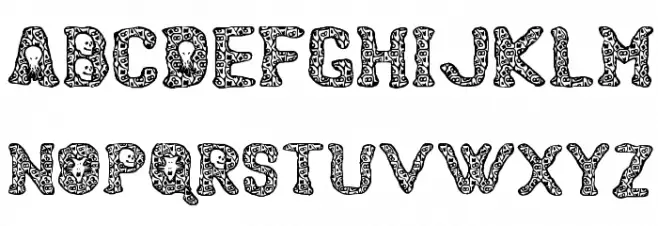 Haunting Spirits Шрифта ВЕРХНИЙ