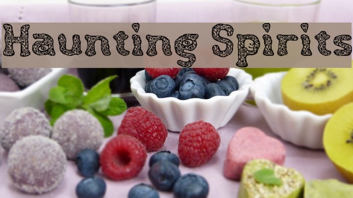 Haunting Spirits Font examples