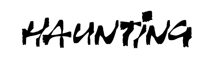 Haunting  font caratteri gratis