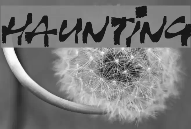 Haunting Font examples