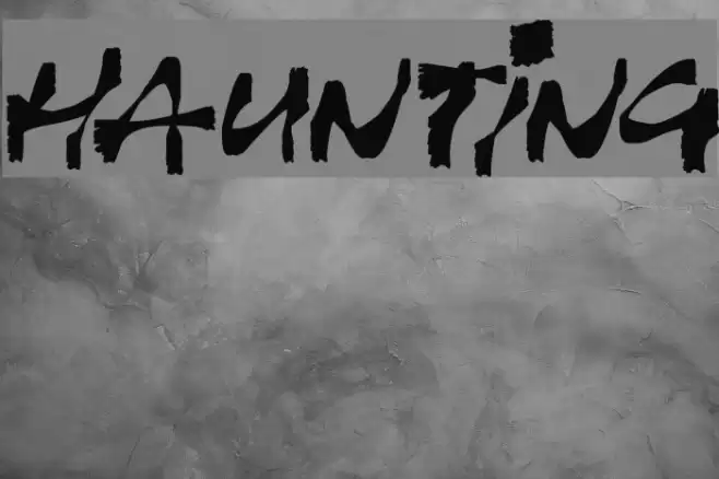 Haunting Font examples