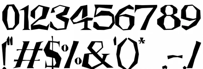 Hauntress Font OTHER CHARS