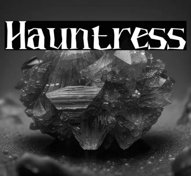 Hauntress Font examples
