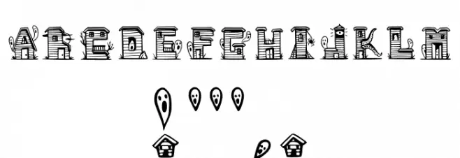 Haunty Housies Regular Font OTHER CHARS