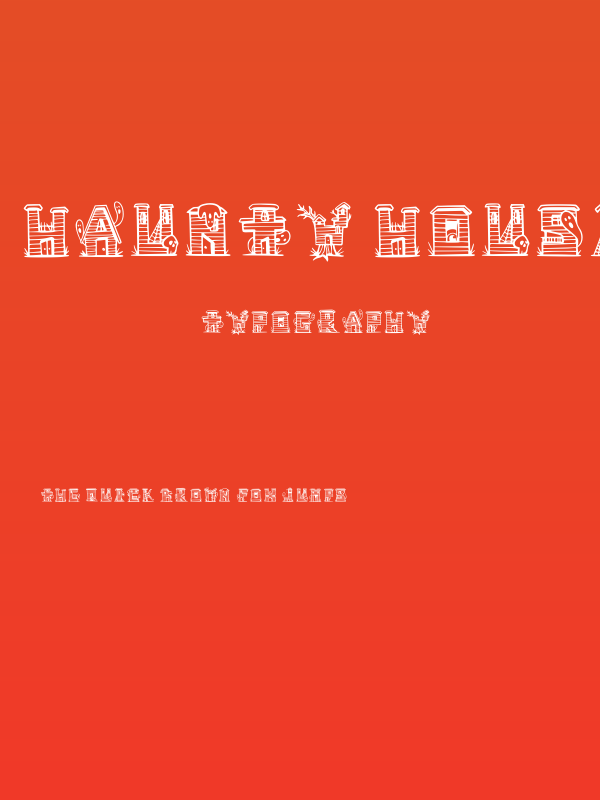 Haunty Housies Regular Poster