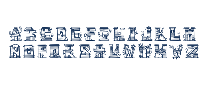 Haunty Housies Regular Lowercase