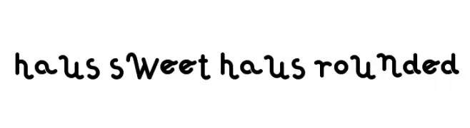 Haus Sweet Haus Rounded  font caratteri gratis