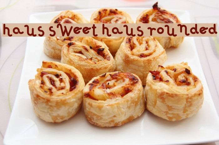 Haus Sweet Haus Rounded Шрифта examples