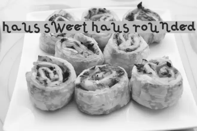 Haus Sweet Haus Rounded Font examples