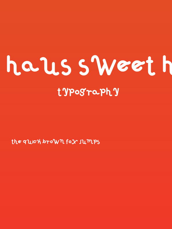 Haus Sweet Haus Rounded Poster