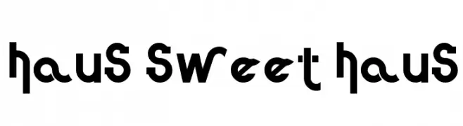 Haus Sweet Haus  font caratteri gratis