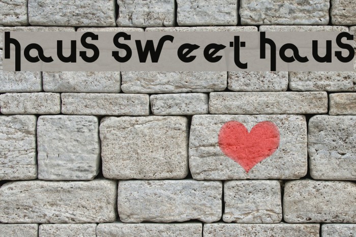 Haus Sweet Haus Font examples