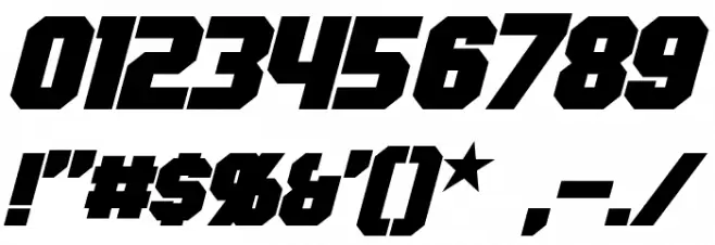 Hauser Bold Italic Font OTHER CHARS