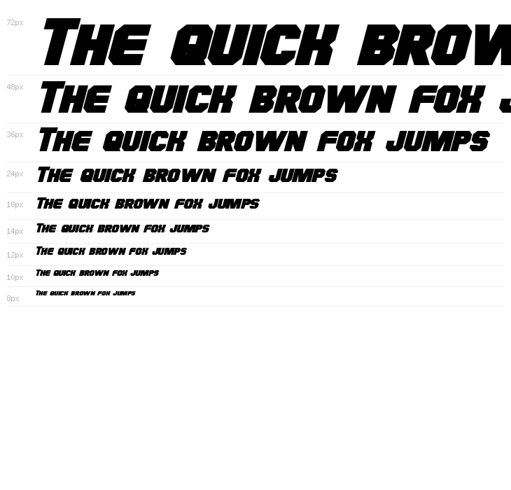 Hauser Bold Italic Waterfall