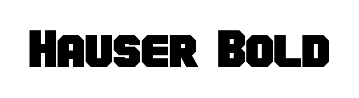 Hauser Bold  font caratteri gratis