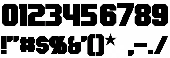 Hauser Bold Font OTHER CHARS