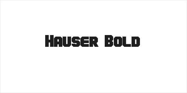 Hauser Bold Logo