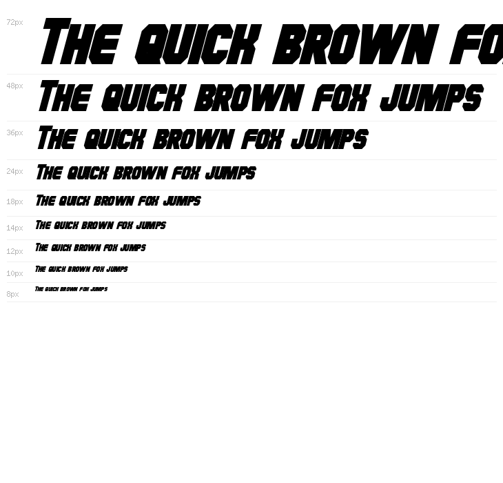 Hauser Condensed Bold Italic Waterfall