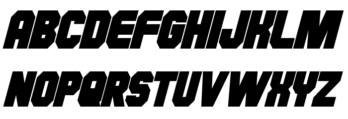 Hauser Condensed Bold Italic Font LOWERCASE