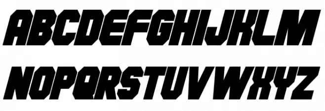 Hauser Condensed Bold Italic フォント 小文字