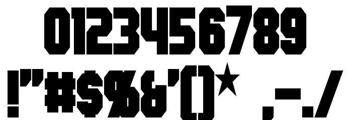 Hauser Condensed Bold Font OTHER CHARS