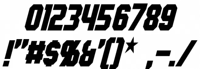 Hauser Condensed Italic Font OTHER CHARS