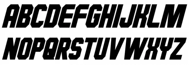 Hauser Condensed Italic 字体 大写