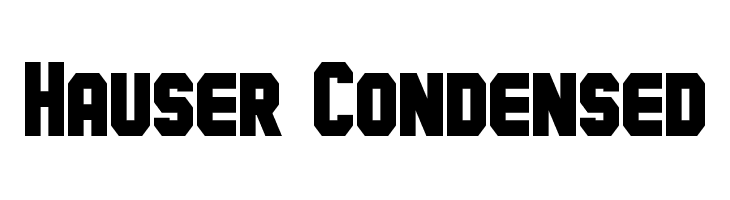 Hauser Condensed  フリーフォントのダウンロード