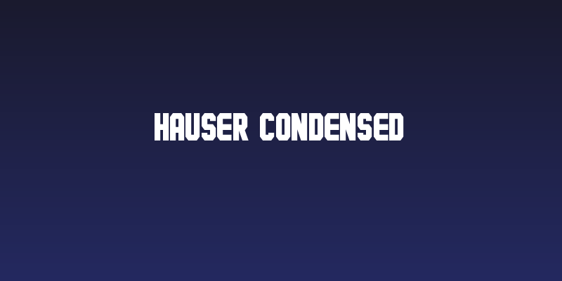 Hauser Condensed Social Header