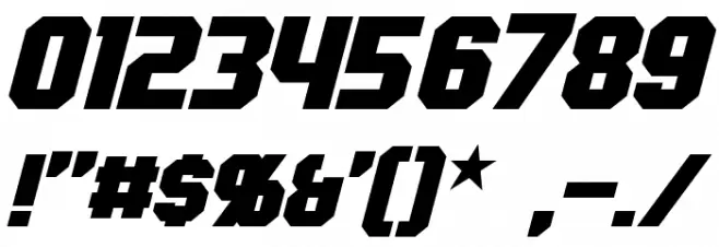 Hauser Italic フォント その他の文字