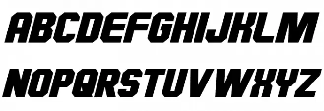 Hauser Italic Schriftart Groß