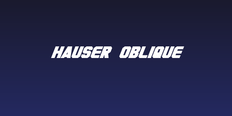 Hauser Oblique Social Header