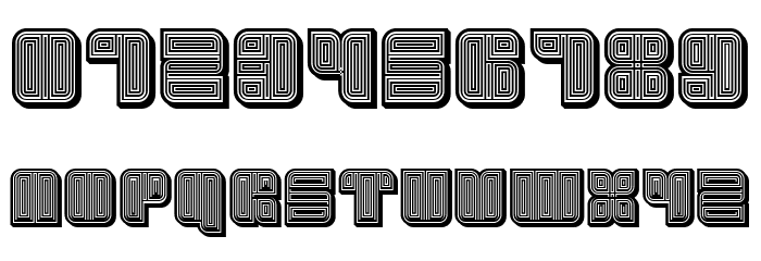 Havana 3D Regular Font OTHER CHARS