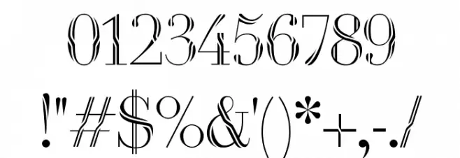 Havana Harbor 1889 Font OTHER CHARS