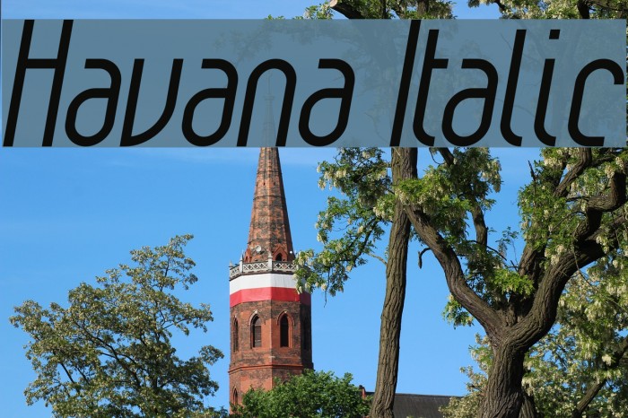 Havana Italic Example 1