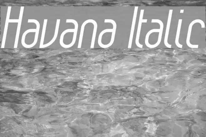 Havana Italic Font examples