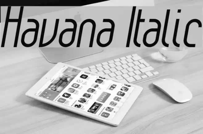 Havana Italic Font examples