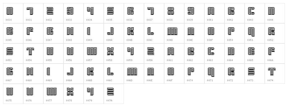 Havana Regular Character Map
