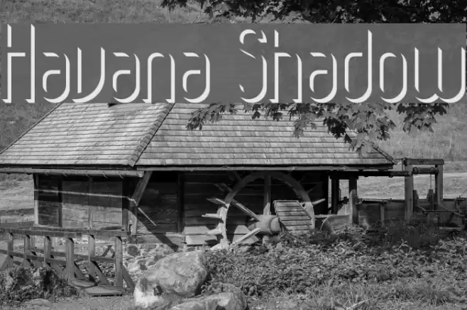 Havana Shadow Font examples