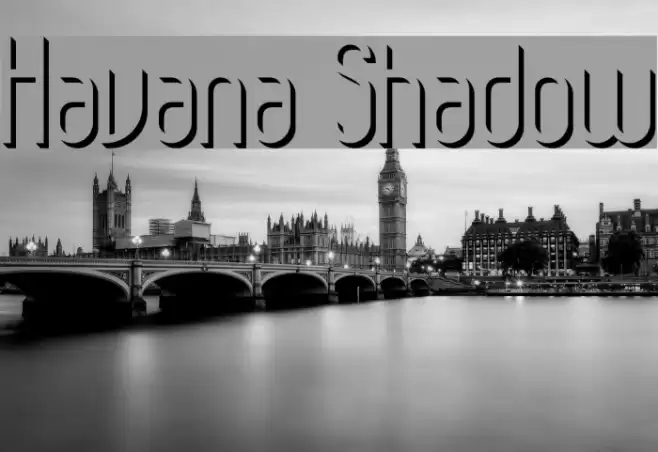 Havana Shadow Font examples