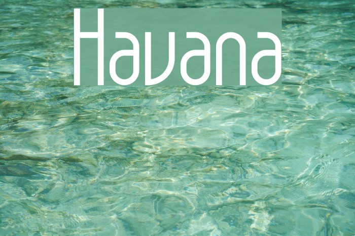 Havana لخطوط تنزيل examples