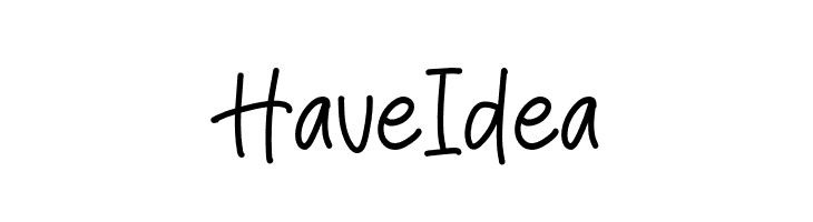 Have Idea  Frei Schriftart Herunterladen
