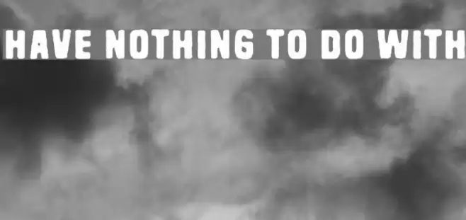 Have nothing to do with Schriftart examples