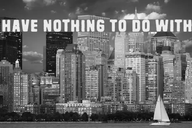 Have nothing to do with Schriftart examples