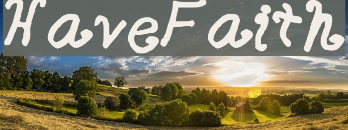 HaveFaith Font examples