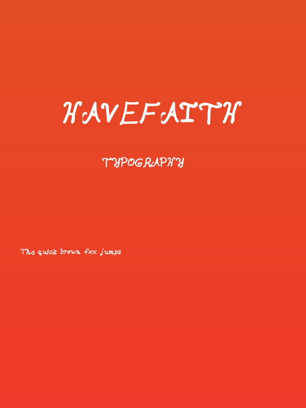 HaveFaith Poster