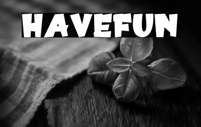HaveFun Font examples