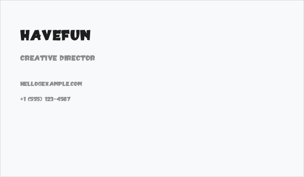 HaveFun Business Card